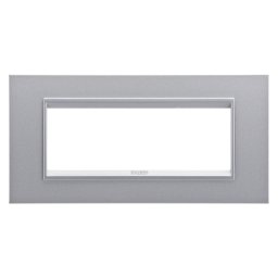 Placa, Lux, Gewiss, Chorus, in, technopolymer, 6, module, titan, monocrom, GW16206YT