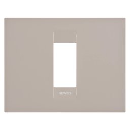 Placa, Geo, in, tehnopolimer, 1, modul, canepa, Gewiss, Chorus, GW16401TC