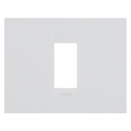 Placa, Geo, in, tehnopolimer, vopsit, 1, modul, alb, satinat, Gewiss, Chorus, GW16401VW