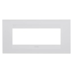 Placa, Geo, in, tehnopolimer, vopsit, 6, module, alb, satinat, Gewiss, Chorus, GW16406VW