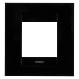 Placa, internationala, Geo, in, tehnopolimer, 2+2, module, orizontale, negru, toner, Gewiss, Chorus, GW16422TN