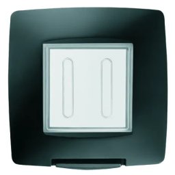 Placa, etansa, standard, international, 2, circuite, IP55, negru, Gewiss, Chorus, GW16702TN