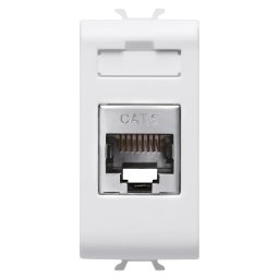 Priza, RJ45, Gewiss, Chorus, categoria, 6, FTP, 1, modul, alb, lucios, GW10424