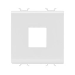 Adaptor, conectori, date, carcasa, tip, AMP, mufa, trapezoidala, 2, module, alb, lucios, Gewiss, Chorus, GW10433