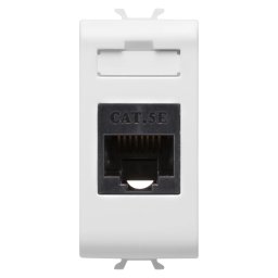 Priza, RJ45, Gewiss, Chorus, categoria, 5e, UTP, 1, modul, alb, satinat, GW15421