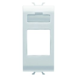 Adaptor, conectori, date, carcasa, tip, AMP, mufa, trapezoidala, 1, modul, alb, satinat, Gewiss, Chorus, GW15431