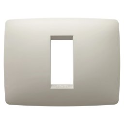 Placa, in tehnopolimer, 1 modul, fildes, Gewiss Chorus, GW16101TI