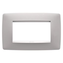 Placa, din tehnopolimer vopsit, 4 module, bej, natural, Gewiss Chorus, GW16104VL