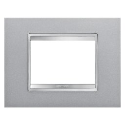 Placa, Lux, Gewiss, Chorus, in, tehnopolimer, vopsit, 3, module, titan, GW16203VT