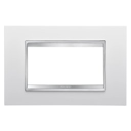 Placa, Lux, Gewiss, Chorus, in, tehnopolimer, 4, module, alb, GW16204TB