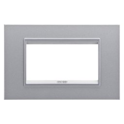 Placa, Lux, Gewiss, Chorus, in, technopolymer, 4, module, titan, monocrom, GW16204YT