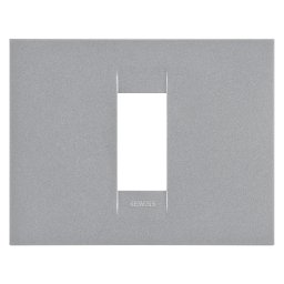 Placa, Geo, in, tehnopolimer, vopsit, 1, modul, titan, Gewiss, Chorus, GW16401VT