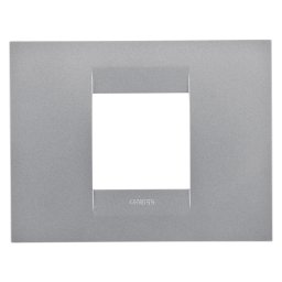 Placa, Geo, in, tehnopolimer, vopsit, 2, module, titan, Gewiss, Chorus, GW16402VT