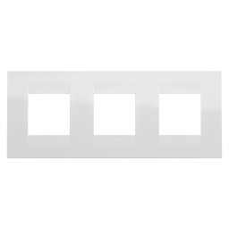Placa, internationala, Geo, in, tehnopolimer, 2+2+2, module, orizontale, alb, Gewiss, Chorus, GW16426TB