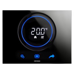Termostat, Thermo, Ice, KNX/Easy, montare, încastrată, negru, Gewiss, Chorus, GW16974CN