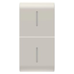 Buton, Inlocuibil, Pentru, Comenzi, Axiale, Cu, 2, Difuzoare, 1, Modul, satinat, Natural, Bej, Gewiss Chorus GW13557S