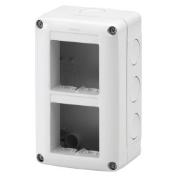 Carcasa, Protejata, Pentru, Dispozitive, De, Sistem, MultIPlu, Vertical, 4, Circuite, Modul, 2X2, Ral, 7035, Gri, IP40, Gewiss, System, GW27021