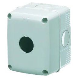 Carcasa, Goala, Pentru, Butoane, De, Comanda., Comenzi, Si, Indicatoare, 1, Circuite, Diametru, 22, Mm, Capac, Gri, Ral, 7035, IP66, Gewiss, System, GW27101
