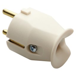 Stecher, Portabil, Drept, Standard, German/Francez, 2P+E, 10/16A, 250V, C.A., Alb, Gewiss, System, GW28011