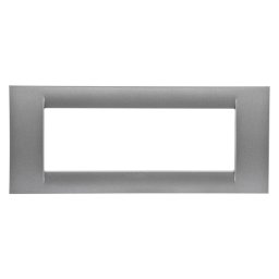 Placa, Virna, In, Finisaj, Lucios, Din, Tehnopolimer, 6 Module, Titan, Metalic, Sistem, Gewiss, System, GW22286