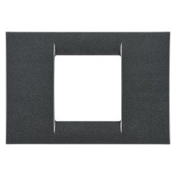 Placa, Virna, In, Finisaj, Lucios, Din, Tehnopolimer, 2 Module, Ardezie, Metalica, Sistem, Gewiss, System, GW22292