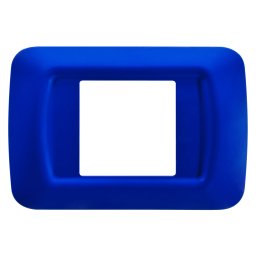 Placa, De, Sistem, Superioara, Finisare, Lucioasa, Din, Tehnopolimer, 2 Module, Albastru, Jazz, Sistem, Gewiss, System, GW22572
