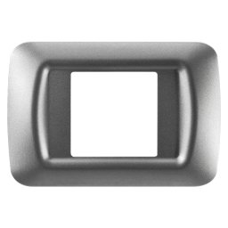 Placa, De, Sistem, Superioara, Finisare, Lucioasa, Din, Tehnopolimer, 2 Module, Titan, Metalic, Sistem, Gewiss, System, GW22602