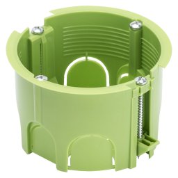 Doza 2 module cu Perete, Verde, Cutii, Rotunde, Cu, Montaj, Incastrat, Pentru, Plasteboard, Si, Pereti, Mobili, Ï, 65X45, Gewiss, System, GW24234PM