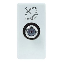 Priza, Coaxiala, Tv-Sat, Clasa, A, Ecranare, Conector, F, Mama, Directa, Cu, Trecere, De, Curent, 1, Modul, Sistem, Alb, Gewiss, System, GW20391