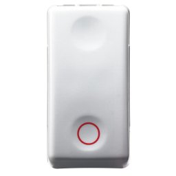 Buton, 1P, 250V, C.A., Nc, 10A, Neutru, Cerc, Simbol, 1, Modul, Sistem, Alb, Gewiss, System, GW20519
