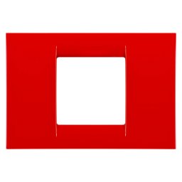 Placa, Virna, In, Finisaj, Lucios, Din, Tehnopolimer, 2 Module, Rosu, Geraniu, Sistem, Gewiss, System, GW22122