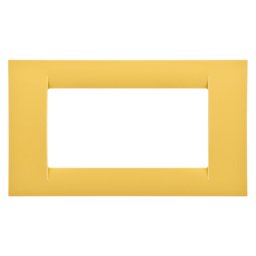 Placa, Virna, In, Finisaj, Lucios, Din, Tehnopolimer, 4 Module, Galben, Porumb, Sistem, Gewiss, System, GW22184