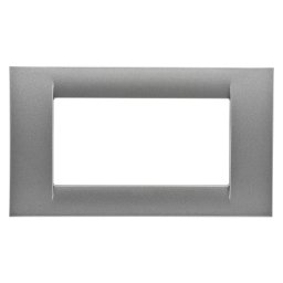 Placa, Virna, In, Finisaj, Lucios, Din, Tehnopolimer, 4 Module, Titan, Metalic, Sistem, Gewiss, System, GW22284