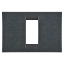 Placa, Virna, In, Finisaj, Lucios, Din, Tehnopolimer, 1 Modul, Ardezie, Metalica, Sistem, Gewiss, System, GW22291