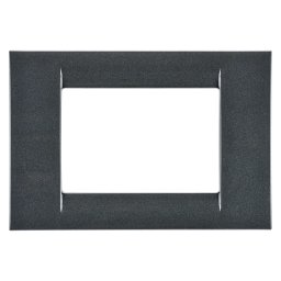 Placa, Virna, In, Finisaj, Lucios, Din, Tehnopolimer, 3 Module, Ardezie, Metalica, Sistem, Gewiss, System, GW22293