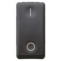 Intrerupator, Unidirectional, 2P, 250V, C.A., 16Ax, Neutru, Simbol, 0/I, 1, Modul, Sistem, Negru, Gewiss, System, GW21503