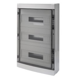 Tablou De Distributie Montaj Aparent Cu Panouri Cu Fereastra Si Cadru Extractibil - Pre-Aranjat Pentru Regleta De Borne - (18X3) 54 Module IP65 Gewiss GW40108