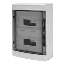 Tablou De Distributie Montaj Aparent Cu Panouri Cu Fereastra Si Cadru Extractibil - Pre-Aranjat Pentru Regleta De Borne - (12X2) 24 Module IP65 Gewiss GW40104