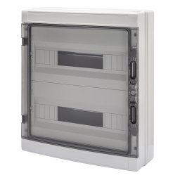 Tablou De Distributie Montaj Aparent Cu Panouri Cu Fereastra Si Cadru Extractibil - Pre-Aranjat Pentru Regleta De Borne - (18X2) 36 Module IP65 Gewiss GW40107