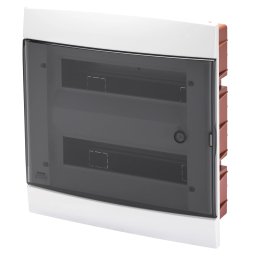 Carcasa Tablou Decorativa - Cu Montaj Incastrat - Pre-Aranjata Pentru Regletele De Borne Ale Carcasei - 330X338X28 - Alb - 24 +2 (12X2) Module Gewiss GW40233TB