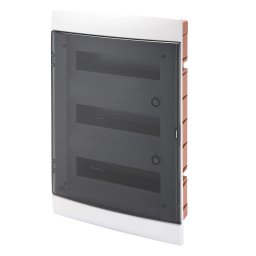 Carcasa Tablou Decorativa - Cu Montaj Incastrat - Pre-Aranjata Pentru Regletele De Borne Ale Carcasei - 330X493X28 - Alb - 36 + 3 (12X3) Module Gewiss GW40239TB