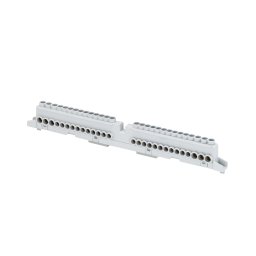 Bara de nul - Bloc Terminal Cu Surub Si/Sau Clema - 80A - IP20 - BIPolar - Pol 1 N/T (3X16)+(11X10) Pol 2 N/T (3X16)+(11X10) Gewiss GW40412B