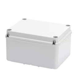 Cutie De Jonctiune Doza Cu Capac Inferior De Mare Capacitate Si Capac Cu Filet Simplu IP56 Dimensiuni Interne 190X140X110 Pereti Netezi Gri Ral 7035 Gewiss GW44117