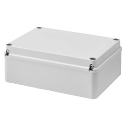 Cutie De Jonctiune Doza Cu Capac Cu Filet Simplu IP56 Dimensiuni Interne 240X190X90 Pereti Netezi Gri Ral 7035 Gewiss GW44208
