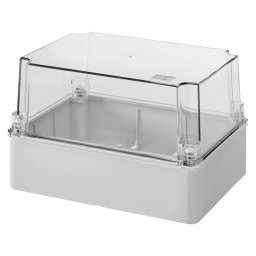 Cutie Pentru Jonctiuni Si Pentru EchIPamente Electrice Si Electronice Cu Capac Transparent Adanc IP56 Dimensiuni Interne 240X190X160 Cu Pereti Netezi Gewiss GW44438
