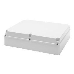 Cutie De Jonctiune Doza Cu Capac Cu Filet Simplu IP56 Dimensiuni Interne 460X380X120 Pereti Netezi Gri Ral 7035 Gewiss GW44211