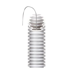 Tub Copex - Conducta Pliabila Medie Autoreglare Icta Fara Halogeni Ø 16 mm Cu Dispozitiv De Extragere A Cablurilor Gri Ral7035 Gewiss DX20116R