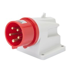 Fisa Dreapta cu montaj aparent In Unghi De 90° IP44 3P+N+E 16A 380-415V 50/60Hz Rosu 6H Cablaj Cu Surub Gewiss GW60409
