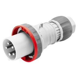 Fisa Dreapta HP IP66/IP67/IP68/IP69 3P+E 63A 380-415V 50/60Hz Rosu 6H Terminal Manta Gewiss GW61052H