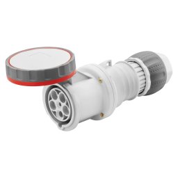 Priza Mobila Dreapta HP IP66/IP67/IP68/IP69 3P+N+E 125A 346-415V 50/60Hz Rosu 6H Terminal Manta Gewiss GW62061H